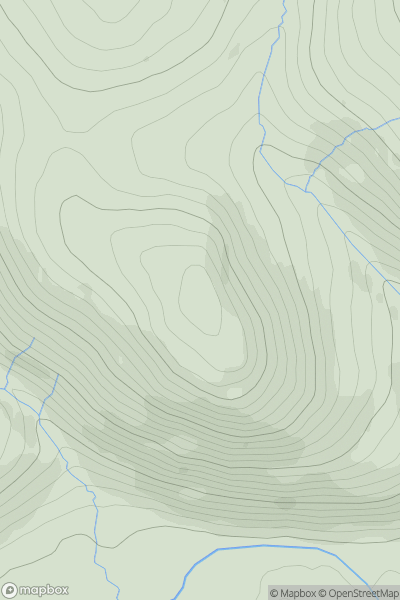 Thumbnail image for Craig Hill [The River Tweed to the English Border] [NT250149] showing contour plot for surrounding peak